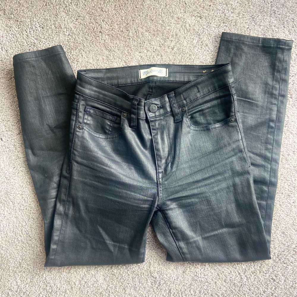 Madewell 9" High-Rise Skinny Jeans: Coated Edition Size 26